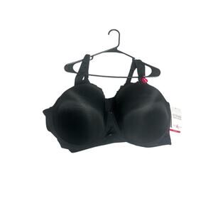 NWT Ashley Stewart BUTTERFLY BRA FULL COVERAGE Size 46DDD Black